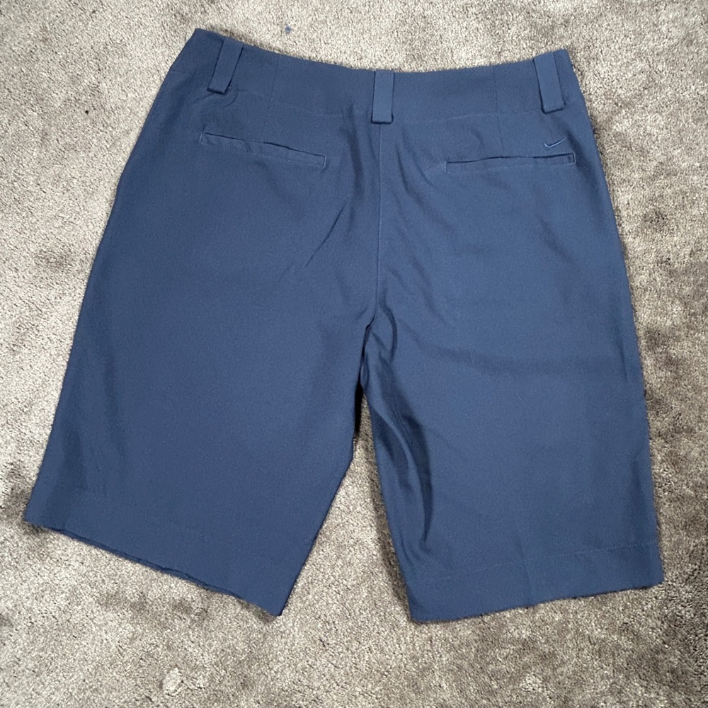 Nike Golf Shorts Womens 8 Navy Blue Solid Dri-FIT Performance Athletic 256862410 - Picture 10 of 13